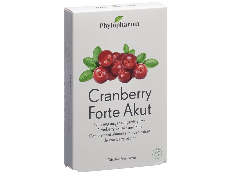 PHYTOPHARMA Cranberry Forte Akut Tabl 30 Stk