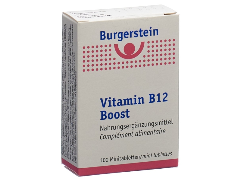 BURGERSTEIN Vitamine B12 Boost 100 comprimés
