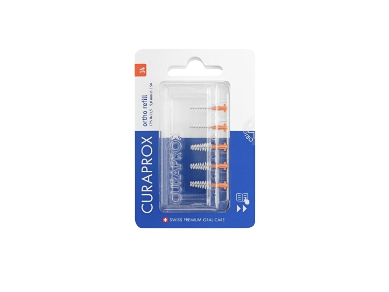CURAPROX CPS 14 Ortho brossettes interdentaires orange 5 pièces