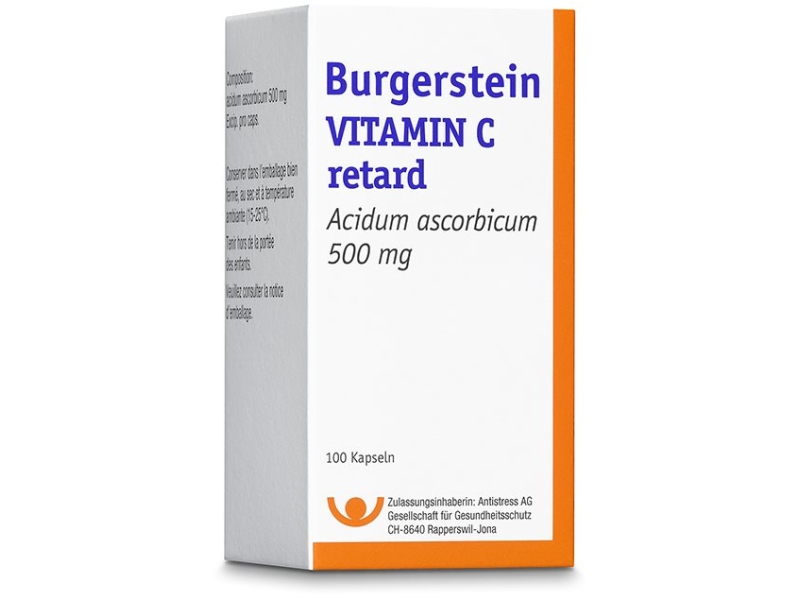 BURGERSTEIN Vitamine C capsules retard 500mg 100 Pièces