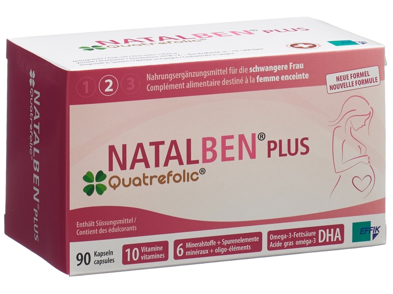 NATALBEN plus Quatrefolic 90caps