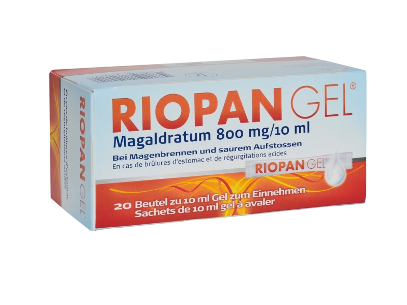 RIOPAN GEL 800 mg (nouveau) 20 sach 10 ml