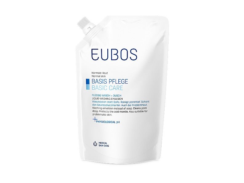 EUBOS savon liquide non parf bleu refill 400 ml