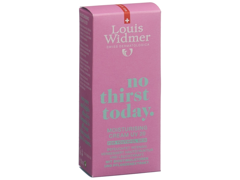 LOUIS WIDMER No Thirsty Today Crème UV 20 50 ml