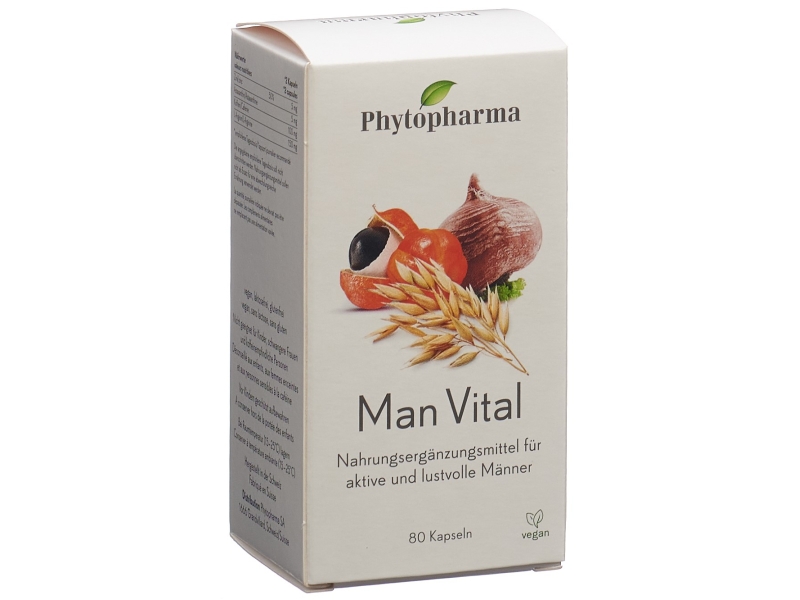 PHYTOPHARMA Man vital capsules 80 pièces