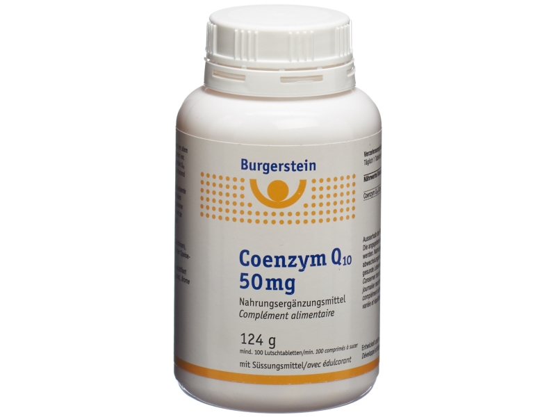 BURGERSTEIN Coenzyme Q10 comprimés à sucer 50 mg 100 pièces
